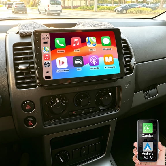 Gsuatey WiFi Android 15 Car Stereo for Nissan Frontier Pathfinder 2005-2008 with Wireless CarPlay Android Auto, 9 inch Touch Screen Radio Support Bluetooth GPS Navi DSP FM RDS Backup Camera