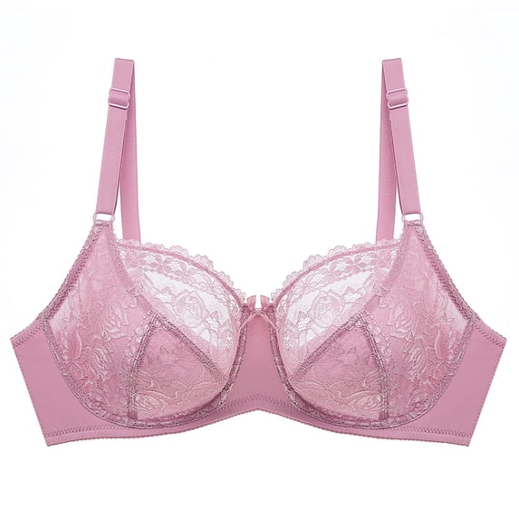 Gswybco Wireless Bras for Women Solid Color Lace Strap Wrap Bras Push Up Deep V Bras No Underwire Seamless Bras Strappy Adjustable Daily Bras