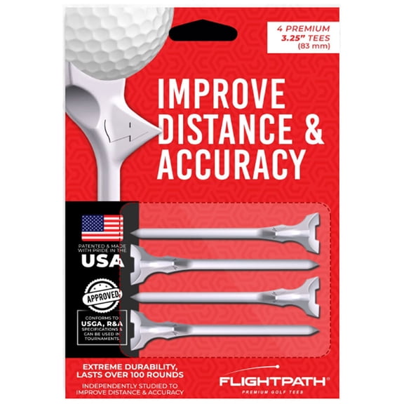 Gt Golf Supplies Golf Flightpath White Golf Tees New