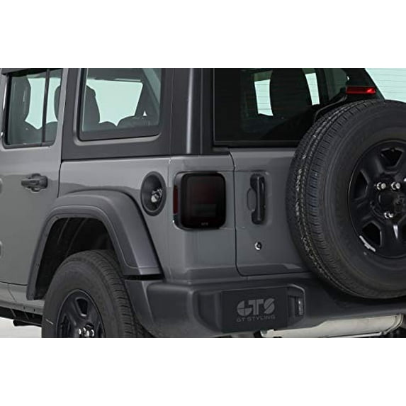 GT Styling GT4645X Carbon Fiber Taillight Covers Fits 18-20 Wrangler JL/JLU