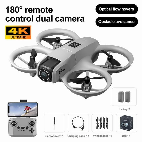 Gt3 Mini Drone 8k Camera 180 ° ESC Optical Flow Positioning WIFI Aerial Photography Remote Control Aircraft G-safe Drone Toy Gift
