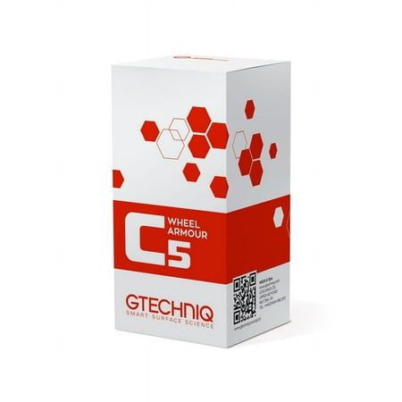 Gtechniq C5 Wheel Armour, Long Term Wheel Protection 0.5 fl oz | Long-Term Alloy Wheel Sealant, Repels Brake Dust & Road Grime, Durable Hydrophobic Barrier for Easy Cleaning