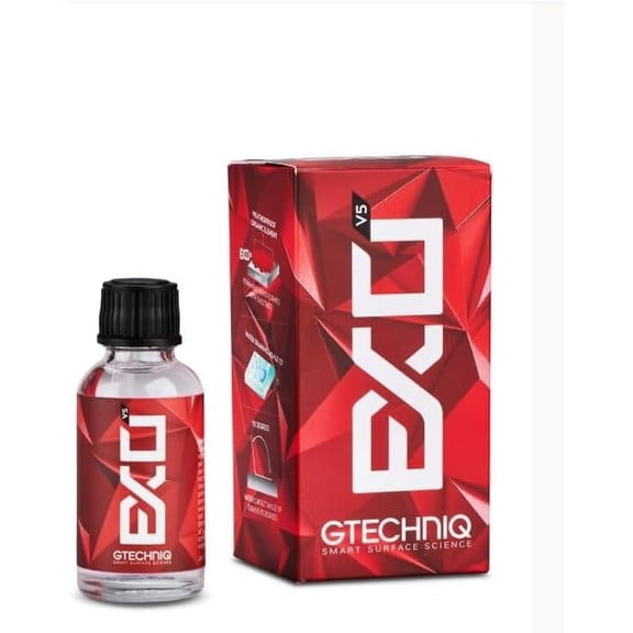 Gtechniq EXO Crystal Hydrophobic 1 fl oz | Extreme Gloss and Hydrophobic Finish, Protects Against Contaminants, Long-Lasting Car Paint Coating