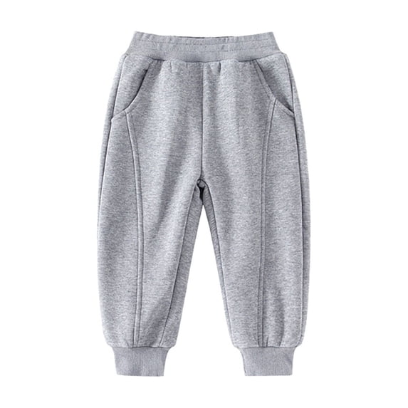 Gtoiithly Boys Girls Casual Jogger Pants Activewear Sweatpants for Outdoor Play Sports Training Grey 2-3 Years