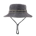 thumbnail image 1 of Gtoiithly Mens Bucket Hat Unisex Washed Denim Fisherman Hat, Summer Fashion Sun Cap for Outdoor Hiking, Casual Daily Wear and Travel Activities Dark Gray, 1 of 5