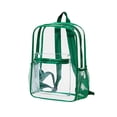 thumbnail image 1 of Gtoiithly School Clear Backpack for Teens Start Season Transparent Schoolbag Large Capacity Outdoor Backpack Transparent PVC Backpack Mint Green M, 1 of 3