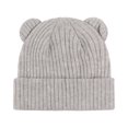 thumbnail image 1 of Gtoiithly Winter Kids Baby Beanie Knitted Hat with Bear Ear for Toddler Boys Girls Soft Warm Cap Grey 0-3 Years, 1 of 6