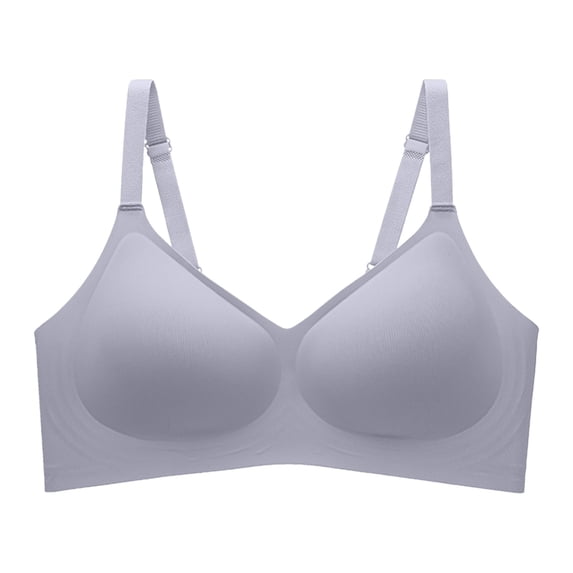 Gtoiithly Wireless Supportive Full Coverage Bralette for Women, Seamless Comfort Bra, Ideal for All-Day Wear c1-Blue XXL