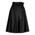 thumbnail image 1 of Gtoiithly Women's Oktoberfest Skirt with Bow Tie Waistband Adjustable Wrap Apron for Festival Party and Casual Wear Skirt Pants Black-C L, 1 of 2