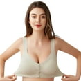 thumbnail image 1 of Gtoiithly Women's Pregnancy & Postpartum Front Zip Nursing Bra, Wireless Adjustable Maternity Bralette for Support Beige M, 1 of 6