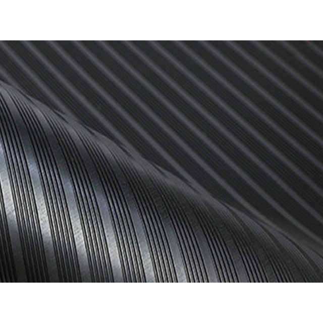 Gtouse 0.12in Thickness Corrugated Rubber Mat, 3.3ft x 9.8ft NonSlip