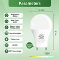 Gu24 Led Light Bulb, 9W(60W Equivalent), 5000K Daylight, A19 Shape Gu24