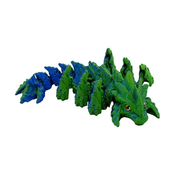GuFamilya 3D Printed Dragon, 3D Dragon,3D Printed Fidget Dragon, 3D Printed Articulated Dragon for Home Office Car Desk Decor Toys Green