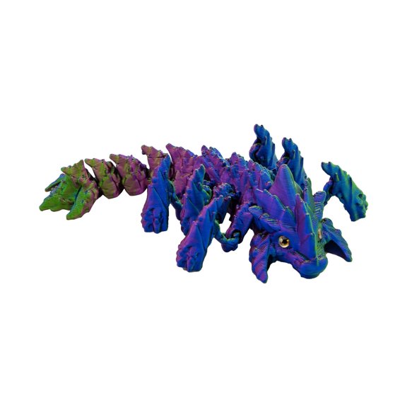 GuFamilya 3D Printed Dragon, 3D Dragon,3D Printed Fidget Dragon, 3D Printed Articulated Dragon for Home Office Car Desk Decor Toys Multicolor