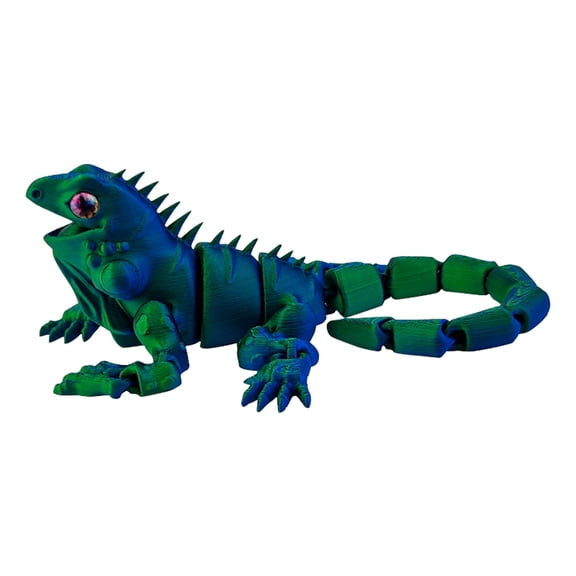 GuFamilya 3D Printed Lizard,Articulated Models,Flexible Joint Animal Lacertid Figurines, 3D Printing Stuff Cheap,Stress Relief, Restlessness, ADHD Toys,Surprise Gifts Blue