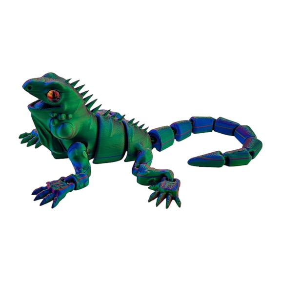 GuFamilya 3D Printed Lizard,Articulated Models,Flexible Joint Animal Lacertid Figurines, 3D Printing Stuff Cheap,Stress Relief, Restlessness, ADHD Toys,Surprise Gifts Dark Green