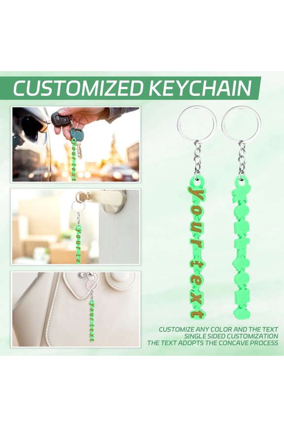 DIY 3D Printed Keychain Can Be Used For DIY Keychains Multicolor