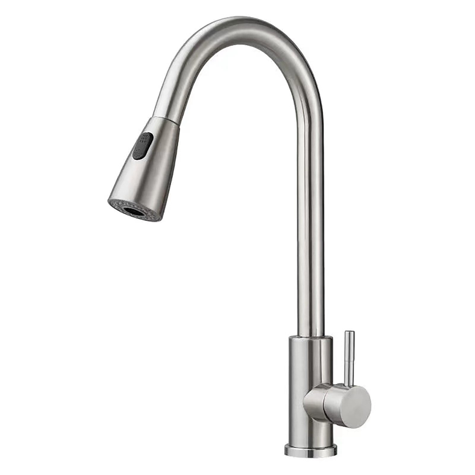 GuLuBin Farmers Sink Faucet Stainless Steel Hot and Cold Pull Out