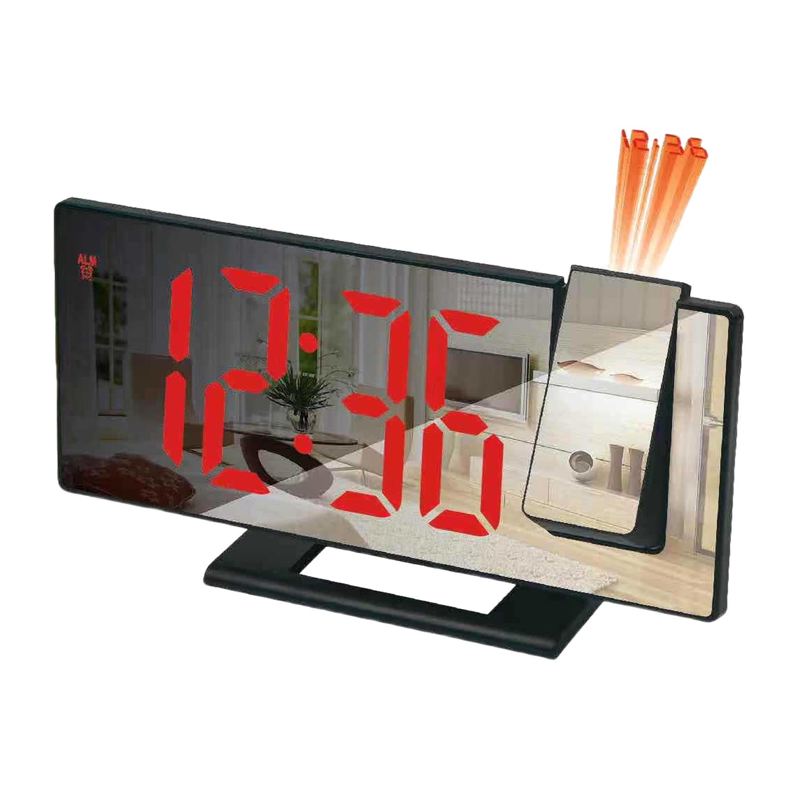 GuLuBin High Temperature Wire Projection Alarm Clock New Large Screen