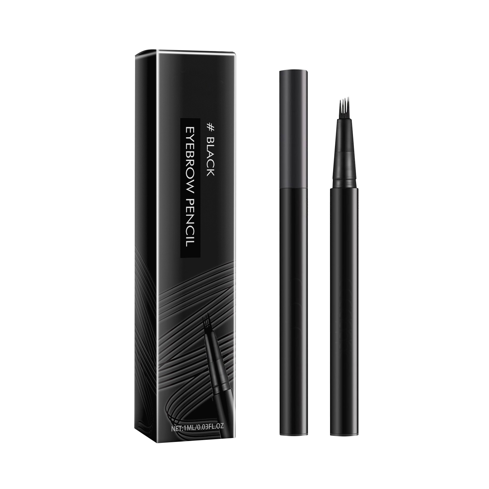 Gulubin Intensive And Brow Tint Middle Brown And Black Eyebrow Pen 3d Wa Terproof Micro Eyebrow