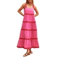 GuLuBin Summer Dress Women's 2024 Summer Sleeveless Scoop Neck Tiered