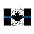 GuLuBin Thin Blue Line Canada Flag Canadian Flag 3'x5' Combination Flag
