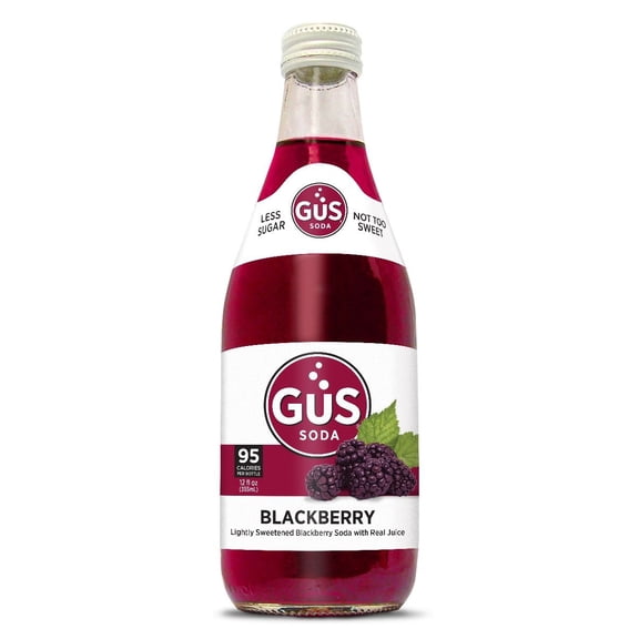 GuS Soda - Dry Blackberry - 12 oz (24 Glass Bottles)
