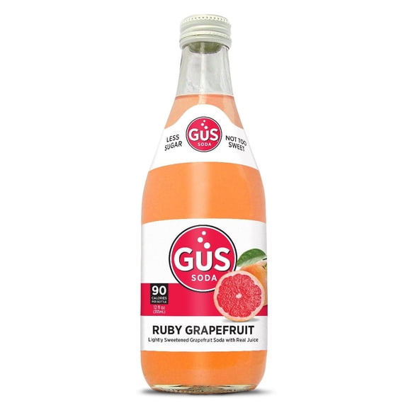 GuS Soda - Star Ruby Grapefruit - 12 oz (12 Glass Bottles)