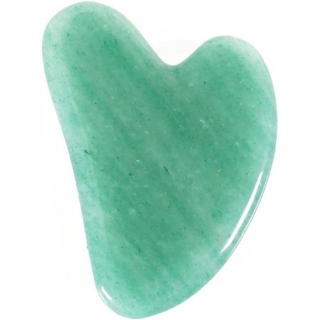 Gua Sha Facial Message Tools,Natural Jade Gua Sha Massage Stone for Face, Neck, Body Muscle,Relaxing and Relieve Fine Lines and Wrinkles,Lymphatic Drainage,Skin Care Tools (Green)