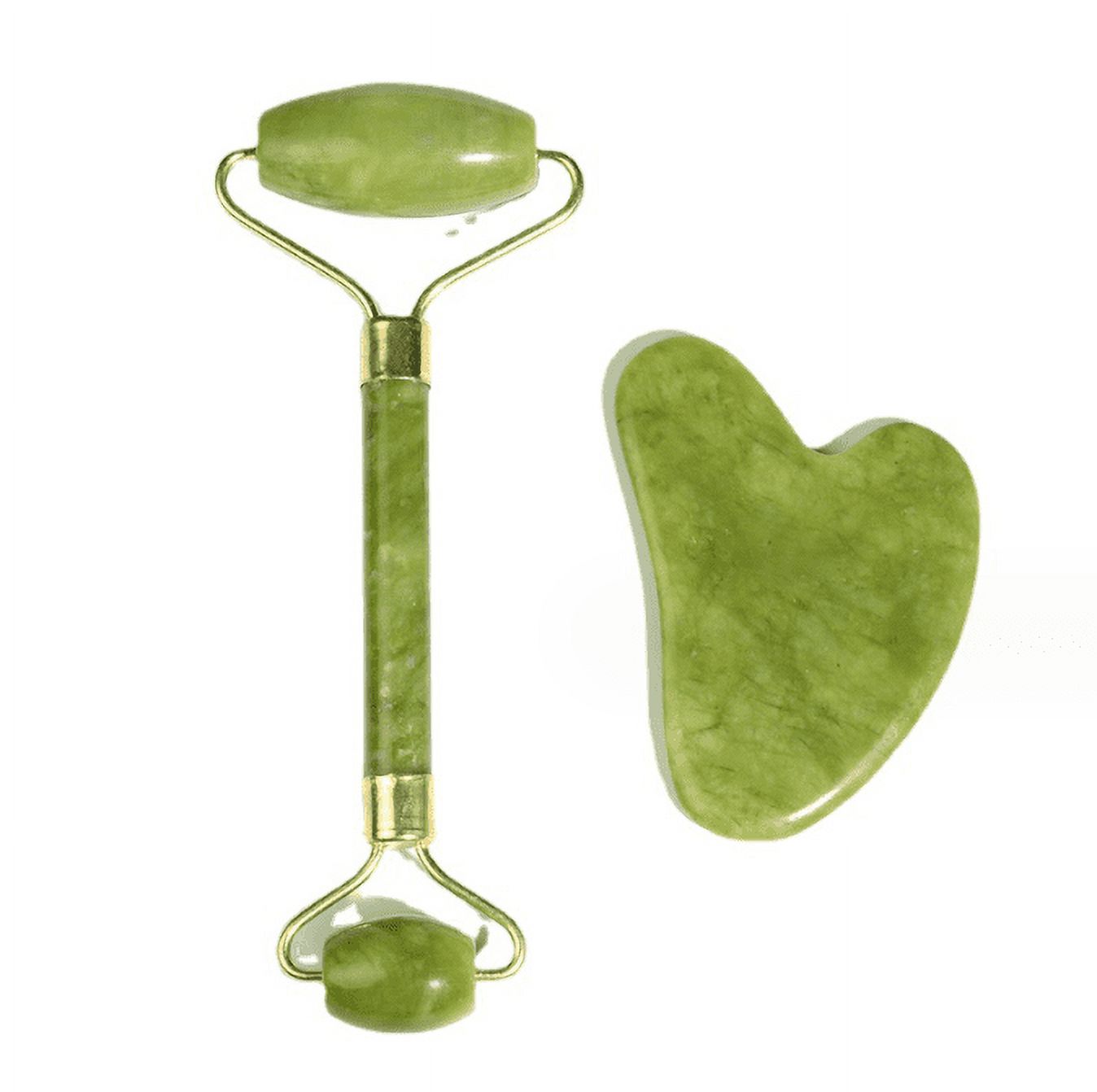 Gua Sha Facial Tool, Natural Jade Stone Guasha Board for SPA
