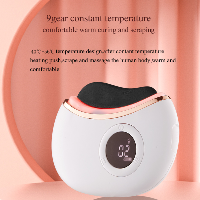 Gua Sha Facial Tools, Electric Face Massager with 3Level Heat