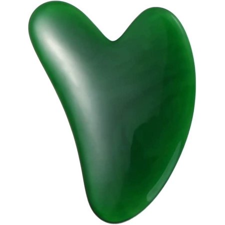 Gua Sha Facial Tools,Gua Sha Trigger Point Massager Tool, for Skincare Face Body Relieve Muscle Tensions Reduce Puffiness(Green)
