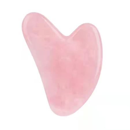 Gua Sha & Jade Roller,Facial Beauty Skin Tools Quartz Roller Massager for Face, Neck Eye Relieve Wrinkles Muscle Tensions Reduce Puffiness Jade Stone Board Care Gifts For Women Sets (Pink)