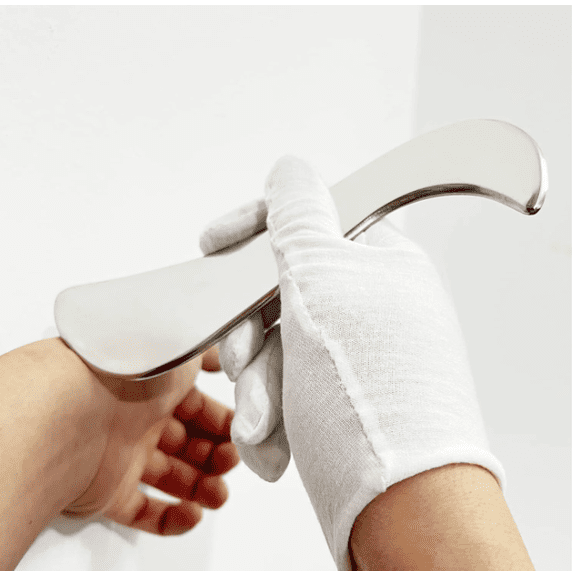 Gua Sha Massage Tool - Stainless Steel Muscle Scraper Tool for Soft Tissue Mobilization - Physical Therapy