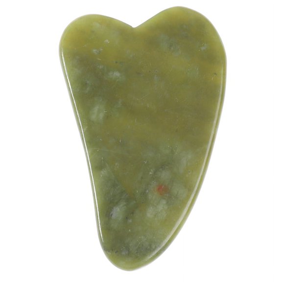 Gua Sha Natural Green Jade Quartz Crystal Stone Crystal Bodys Massage Board Tool