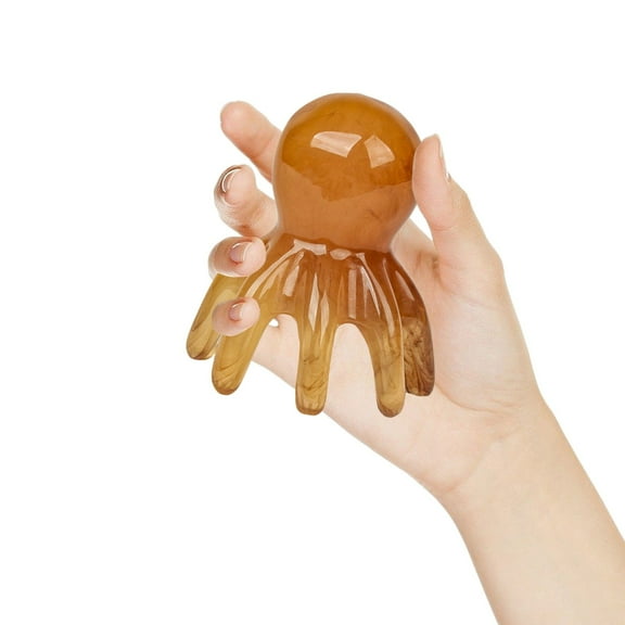 Gua Sha Scalp Massager Head Comb for Relaxation Stress Acupoint Massage Tool Wide Tooth Portable Hair Brush