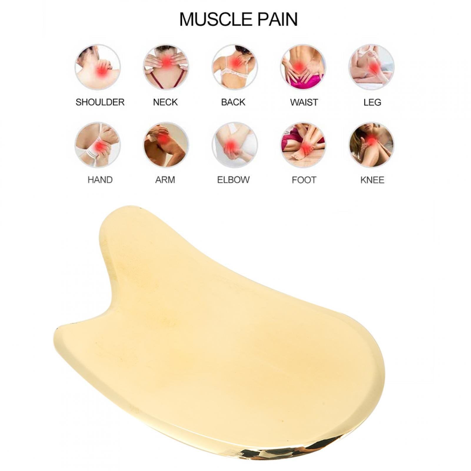 Gua Sha Tool, Brass Scraper Board Facial Scraping Acupuncture Point