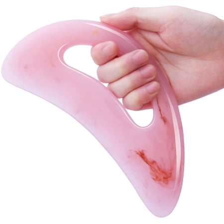 Gua sha Massage Tool with Handle Resin Large Lymphatic Drainage Massager Guasha Scraping Tool Body Sculpting Anti Cellulite Tools for Women Men Back Neck Leg Face