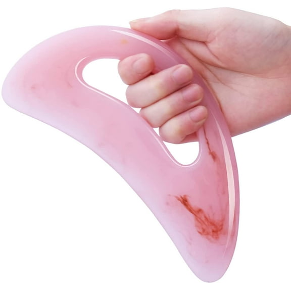 Gua sha Massage Tool with Handle Resin Large Lymphatic Drainage Massager Guasha Scraping Tool Body Sculpting Anti Cellulite Tools for Women Men Back Neck Leg Face