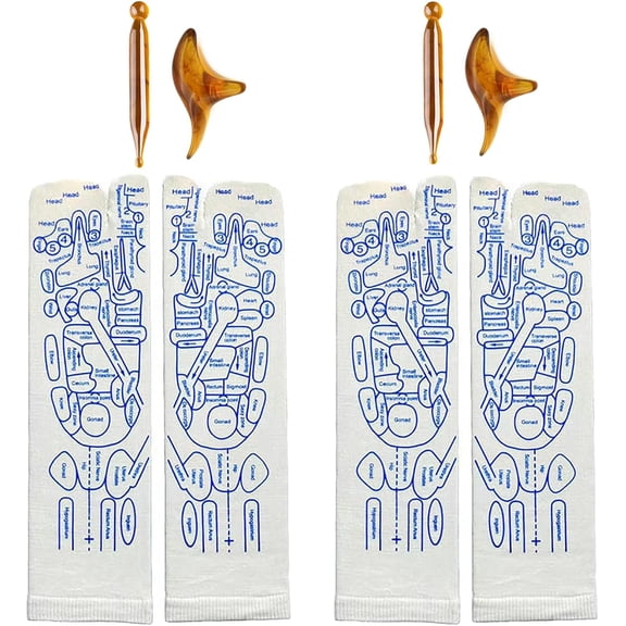 GuaSocks with Tools Reflexology Socks Foot Reflexology Socks with Trigger Point Massage Tool