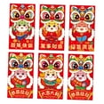Guaber 6Pcs Redness Envelopes for Traditional Spring Festival 2025