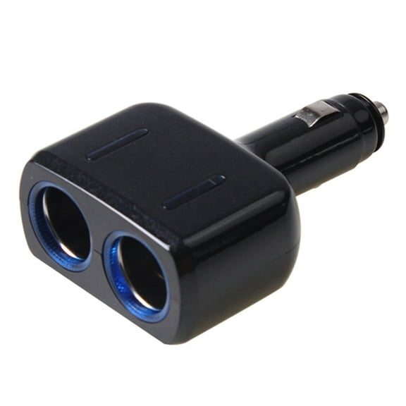 Guaber Adjustable Car Charging 2 in 1 Double Socket Power Adapter with Beautiful LED Lighting for 12V/24V Vehicles