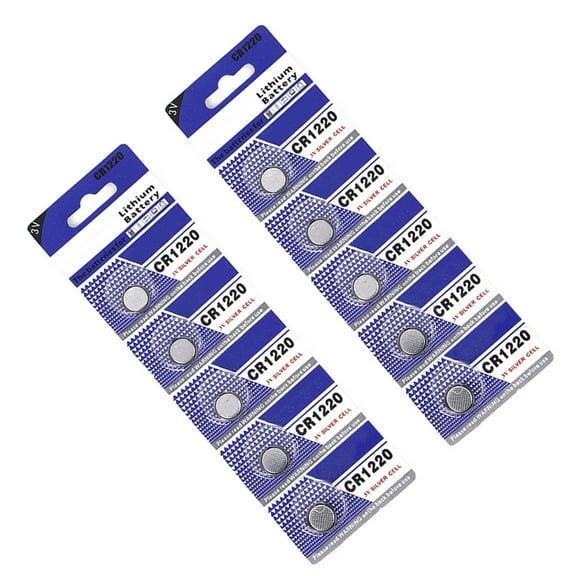 Guaber Battery,5/10pcs CR1220 Button Cell Battery Coin Battery Coin Cell 3V Button Battery for Watch Remote Supply