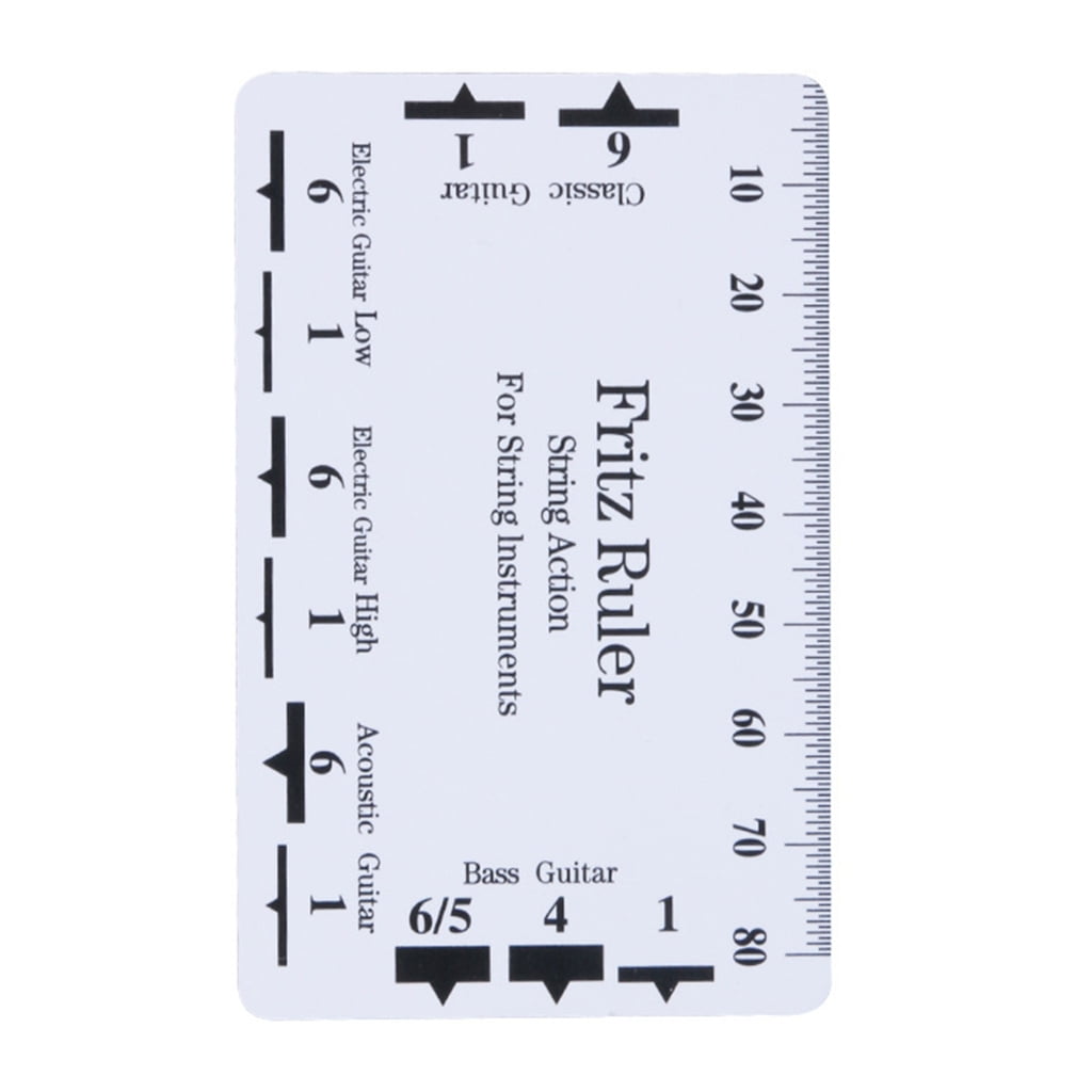 Guaber Guitar String Action Gauge Ruler, Guitar Height Gauge, Guitar ...