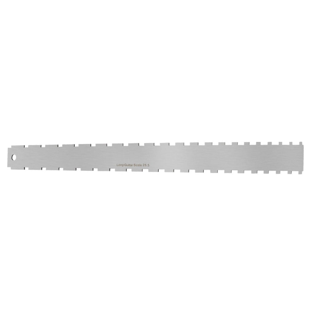 Guaber Stainless Steel Guitar Neck Notched Straight Ruler Guitar ...