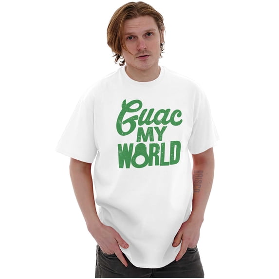 Guac World Guacamole Avocado Foodie Men's Graphic T Shirt Tees Brisco Brands S
