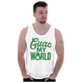 thumbnail image 1 of Guac World Guacamole Avocado Foodie Plus Size Graphic Tank Top Brisco Brands 3X, 1 of 5