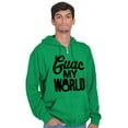 thumbnail image 1 of Guac World Guacamole Avocado Foodie Zip Up Hoodie Men's Women's Brisco Brands 2X, 1 of 6