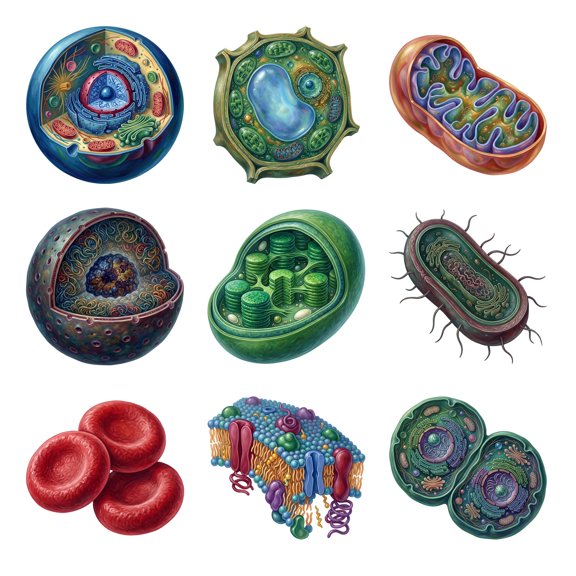 Guacamole Cellular Micro Worlds UV-DTF Stickers, 9 Pack