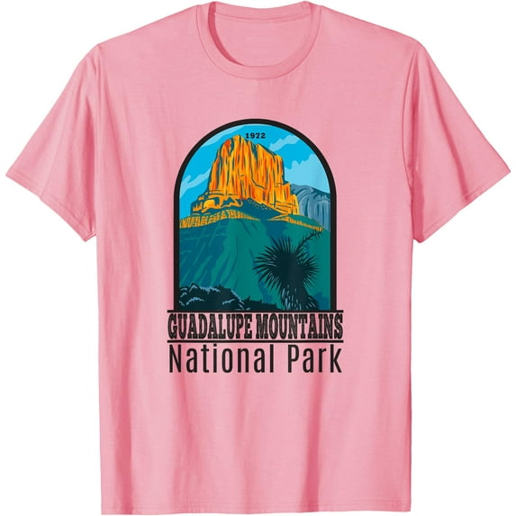 Guadalupe Mountains National Park Vintage Unisex T-Shirt for Men Women Kids Toddler,Light Pink Color,Size 3XL